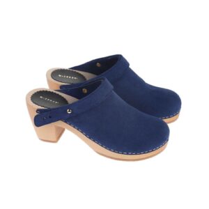 M-ishka Royal blue Blossom clogs